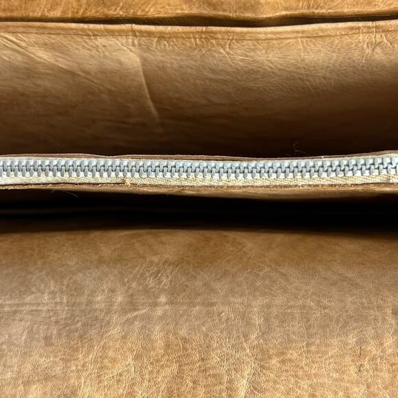 Vintage Folk Crafted Reptile Lizard Skin Crossbody Bag Purse Fold Over Tan - Picture 14 of 16